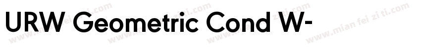 URW Geometric Cond W字体转换